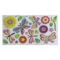 Custom Self Adhesive 3D EVA Foam Cartoon Stickers Animal Flower Tree Puffy Sticker for Kids