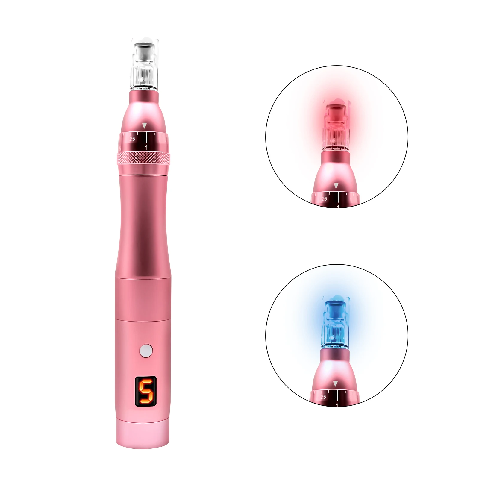 
Vkk New Led Microneedle Pen Professional Dermapen Led Light Microneedling Kit 