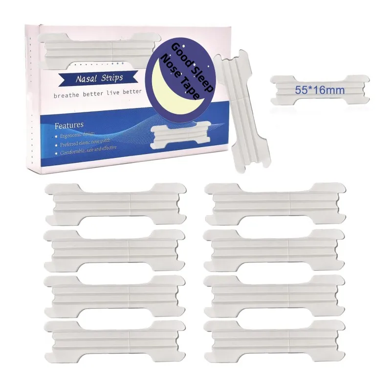 Latex-free Hypoallergenic Sport Nasal Strips Anti-sweat Super Elastic Nose Strips to Enhance Breathing black nose strips