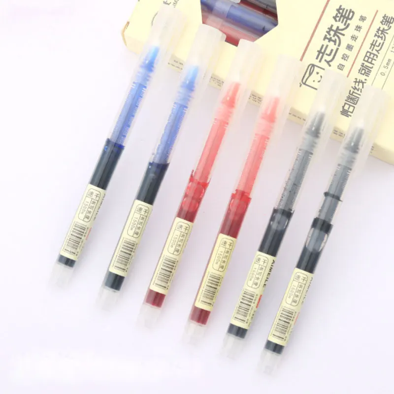 Large capacity direct liquid Roller Pen for students Simple quick drying Hand Ledger Neutral Pen 0.5mm color work pen