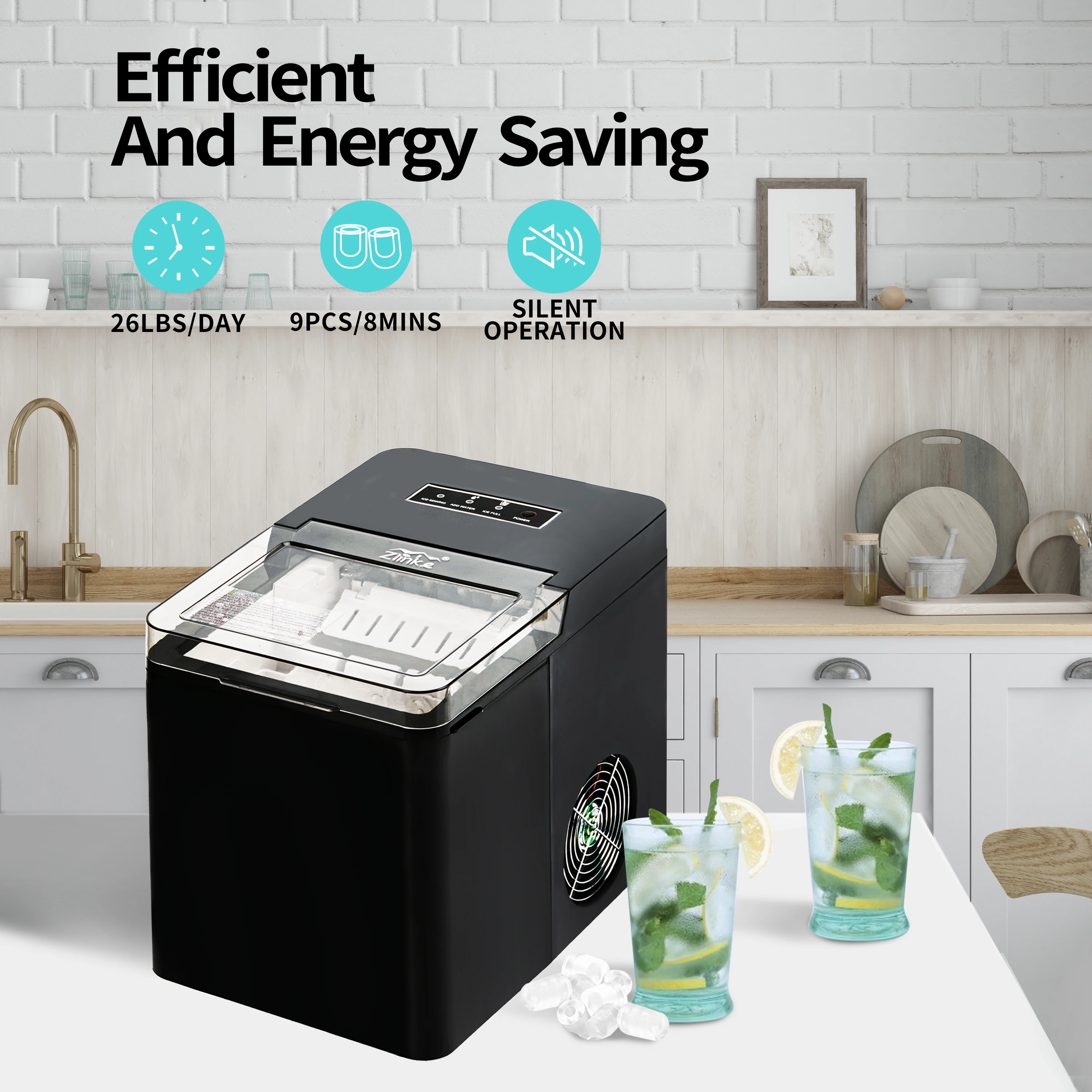 ship from us for home/bar ice Maker Machine 15kg/24hrs ice maker