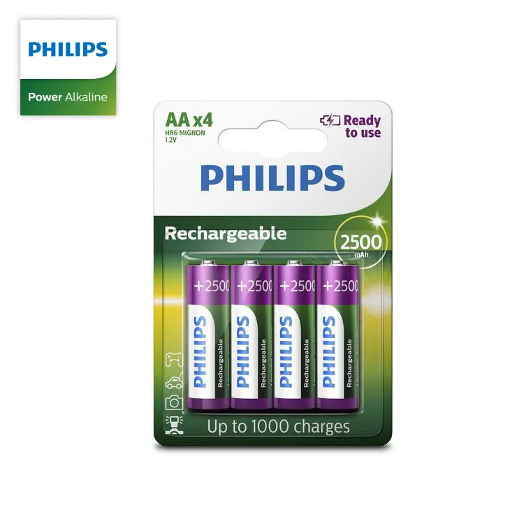 Аккумуляторная батарея Philips 1 2 в AA 2500 мАч NI MH