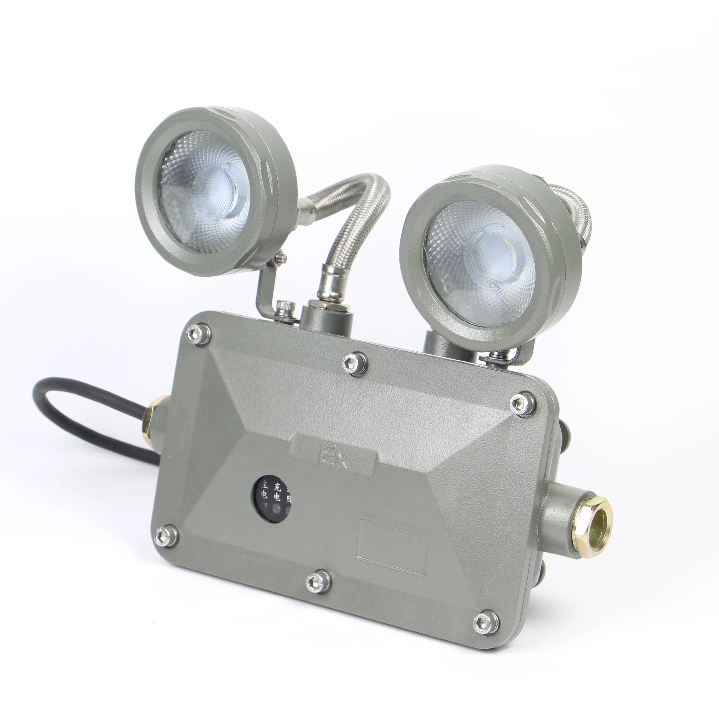 ATEX 3hours 180min Emergency Time Twin Head Explosion Proof Light for Oil and Gas Facilities Marine
