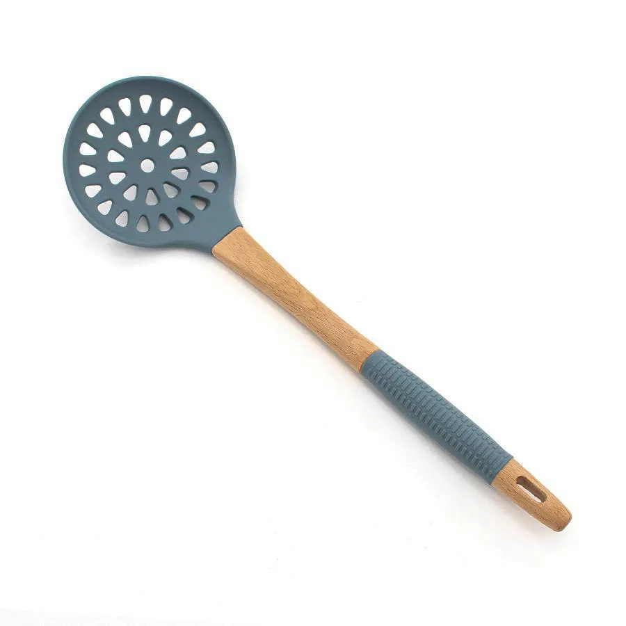  Set of 9 Heat Resistant Food Grade Silicone Kitchen Utensils Nonstick Cooking Utenisls with