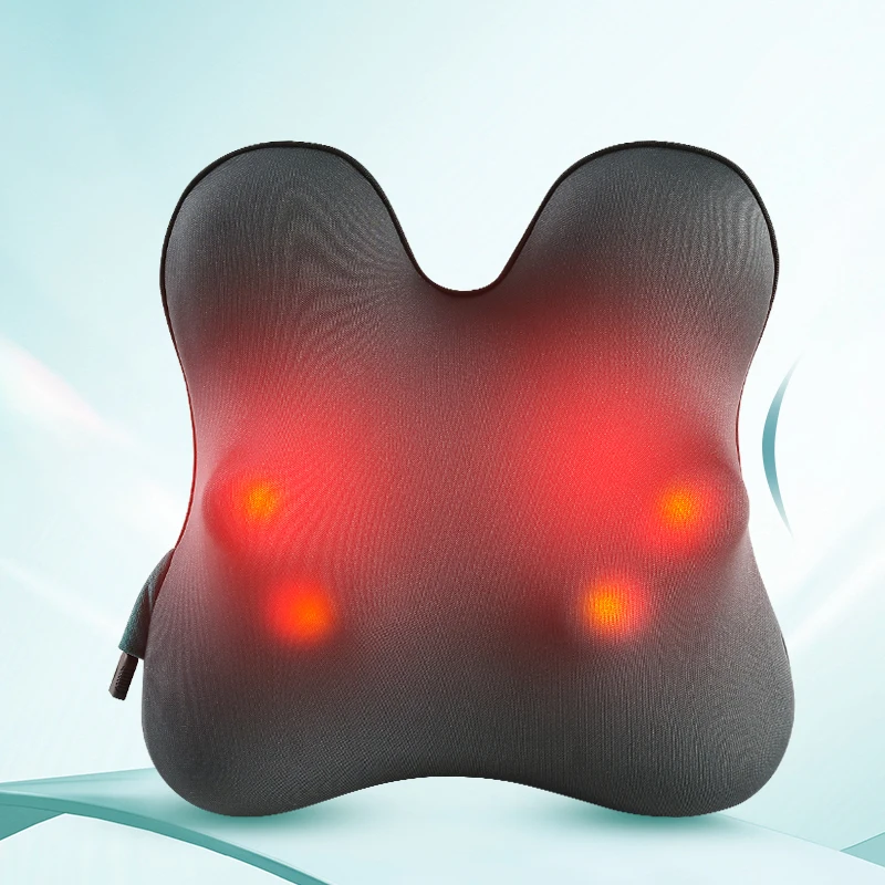 car seat waist massager cushion for calf thigh belly body neck back shiatsu massager cushion pillow with heating and vibration