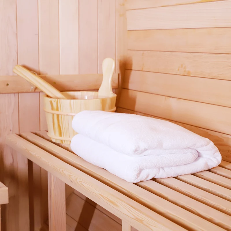 Custom Hemlock Red Cedar Wooden Outdoor Steam Barrel Sauna Room with Harvia Stove Heaters