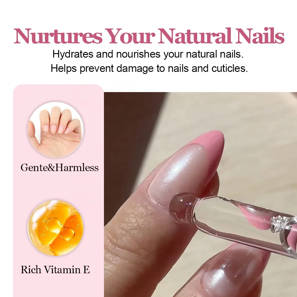 Odorless No Acetone Press on Nail Remover 30ml Rich VE Ideal For Soild Nail Glue and Adhesive Tabs