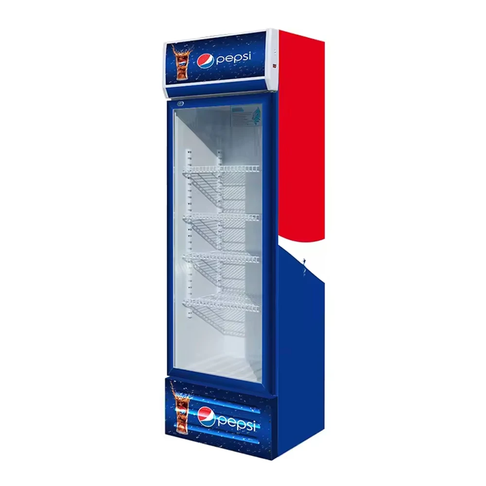 Commercial Supermarket Display Refrigerator Single Double Three Glass Door Beer Fridge Drink Beverage Cooler Freezer And Chiller