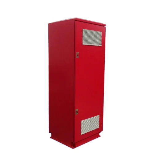 25U 19 inch telecom cabinet metal electrical waterproof enclosure with battery compartment and fans SK-301