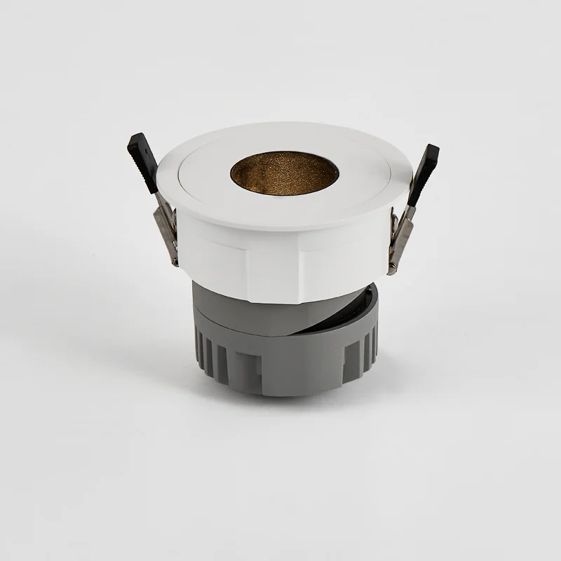 Polarized Light LED Recessed Downlight 10W Gold Color Ceiling Mounted Spotlight Adjustable LED Downlight