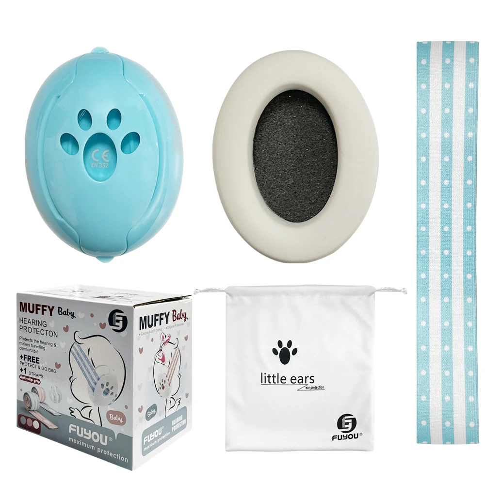 Hot Sale 25dB Soundproof Children Baby Sleep Noise Cancellation Ear Protection Hearing Protective Earmuffs For Kids