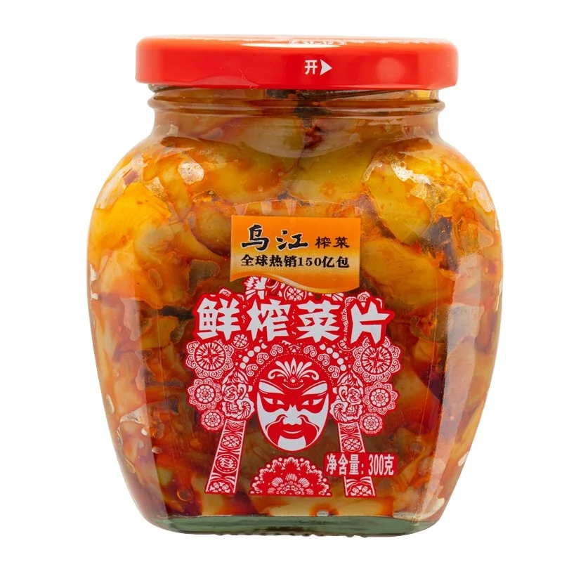 Уцзян горчичный измельченный горчичный 300 г * 12 бутылок FCL оптом