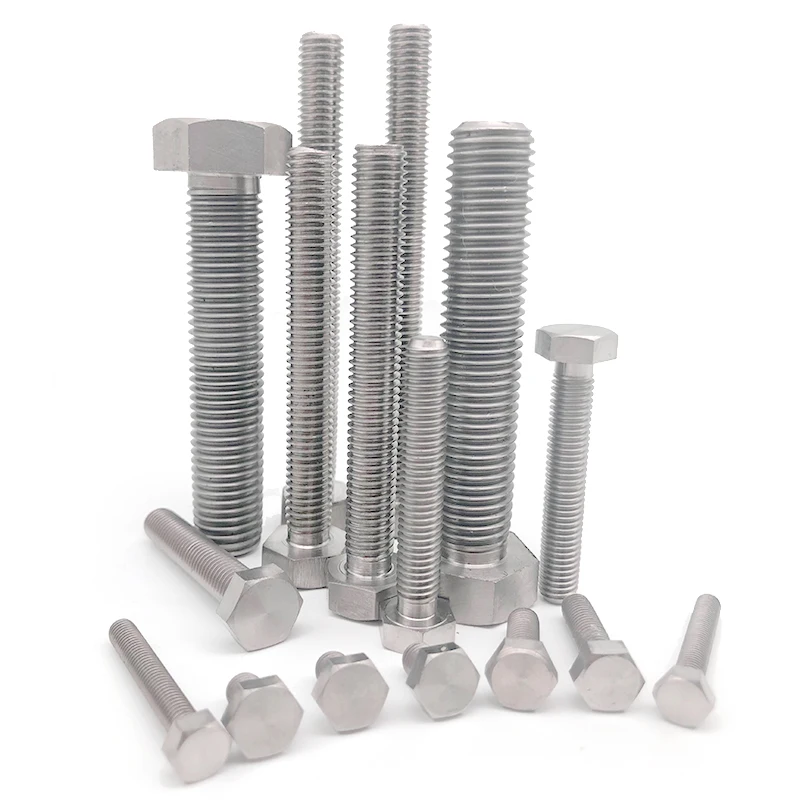 Hot Sale Titanium Alloy Bolt Screw Din933 Hexagon Head Bolt Gr5 Titanium Bolt Motorcycle m8