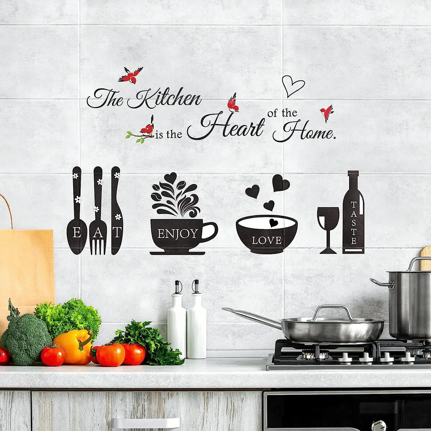 Kitchen Wallpaper Tile Sticker Wall Kitchen Sticker Bulk Steams Kitchen Bathroom Backsplash Sticker