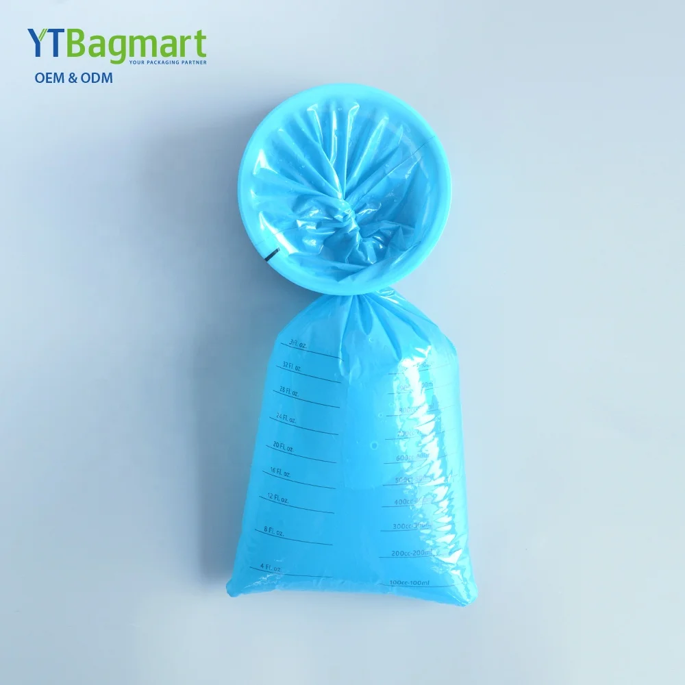 Customized Portable Airplane Disposable Vomit Bag with Tear Line Travel Outdoor Urine Container For Car Air Sickness