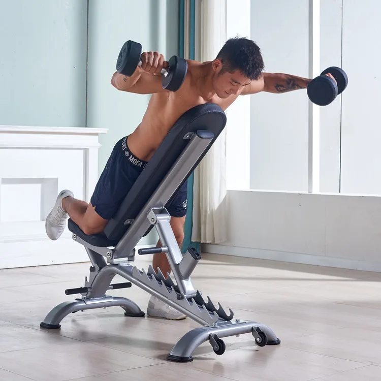 Adjustable Weight Bench Utility Exercise Workout Bench Flat/Incline/Decline Dumbbell  Bench Press for Home Gym