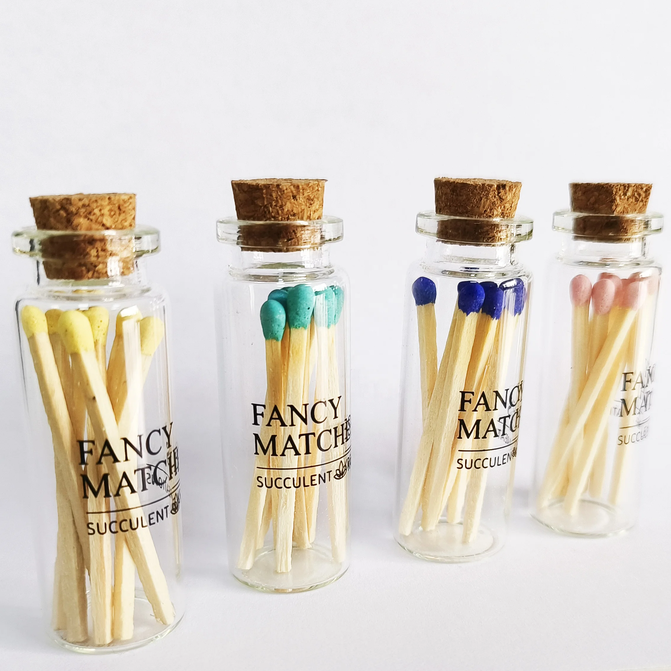 custom sticker jar black safety matches glass bottle matches jar long black matchstick wood colorful matches tips