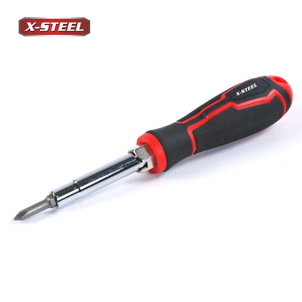 6 IN 1 Factory Direct Supply Screw Driver Repair Hand Tool Phillips Slotted Bits And Screwdriver Set