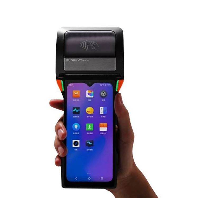 SUNMI V2S PLUS 80mm printer NFC with google playstore portable mobile android handheld pos SUNMI