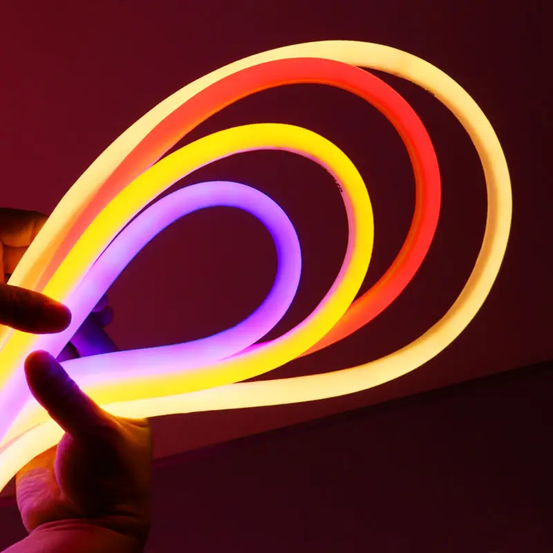 Rgbw Flex Rgb Thick High Voltage Ice Blue Light Flexible Strip Waterproof Led Neon Flex Light