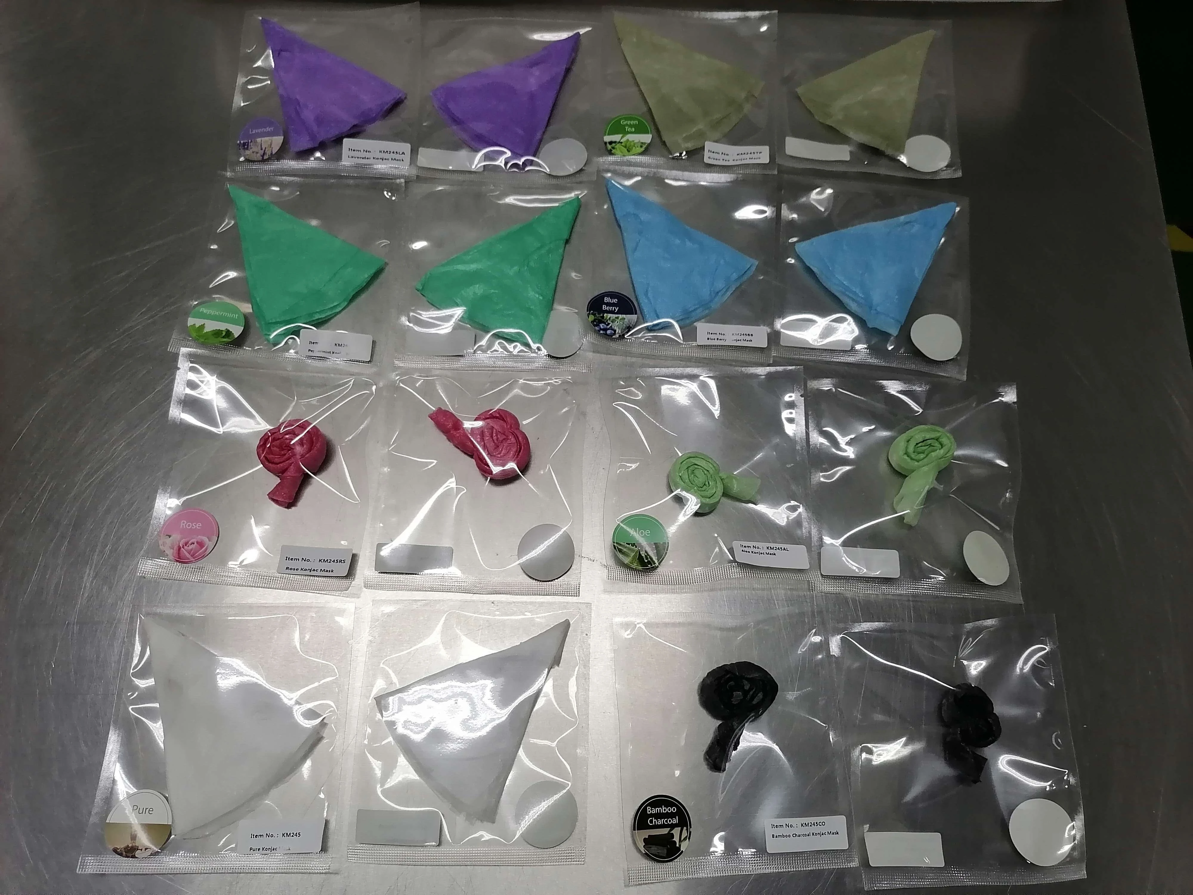 Bebevisa moisturizing silk fibroin face mask peppermint organic beauty cosmetic cleansing tools sustainable konjac face mask