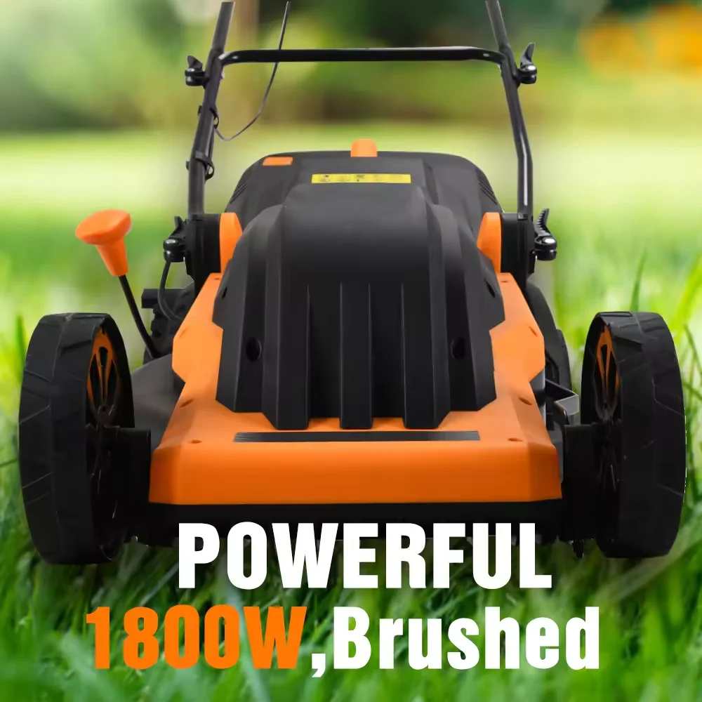 Vertak 3 in 1 multifunctional grass lawn mower 1800W electric garden plastic deck lawn mower