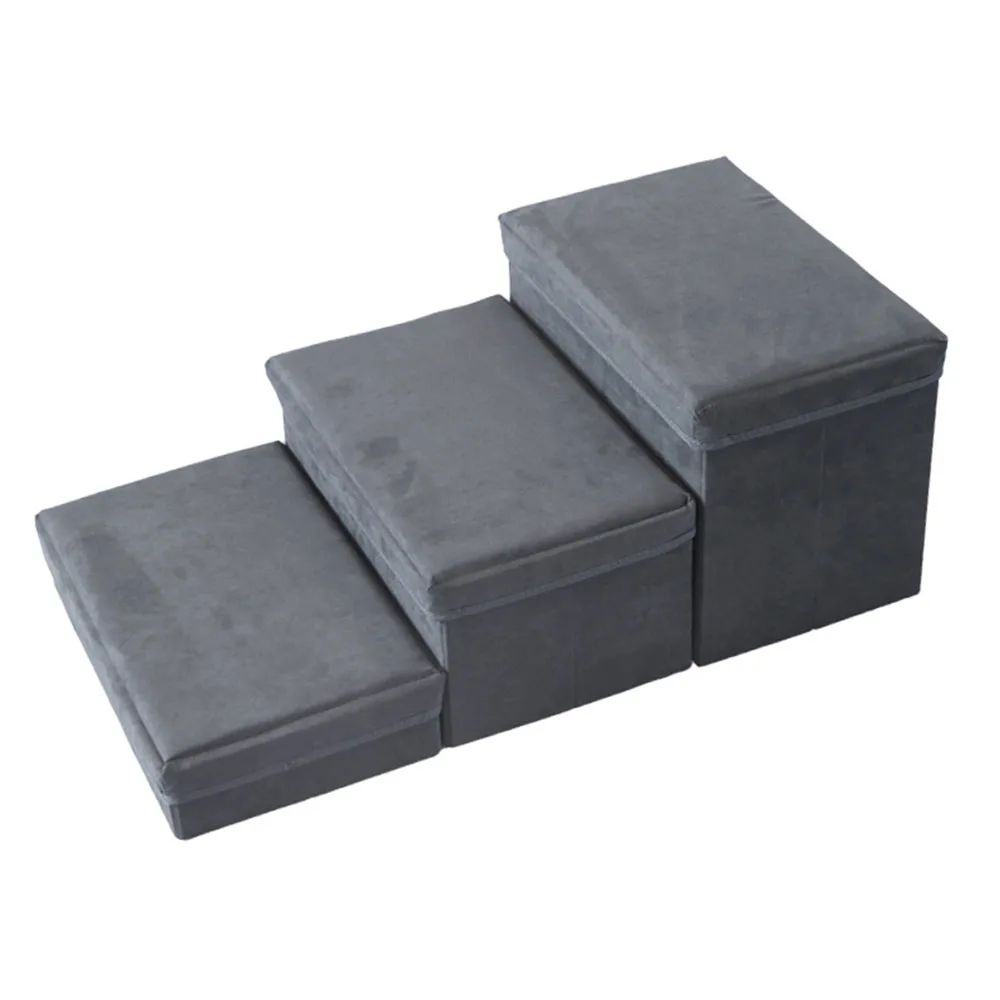 Newest Dog Ramp Pet  plastic collapsible Ladder   Durable Non-slip Pet Steps Dog Stairs