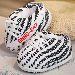 Wholesale AJ Custom Plush Sneaker Slipper Shoes Fashion Winter House Shoes Warm Women/Men AJ Sneakers Lady Indoor