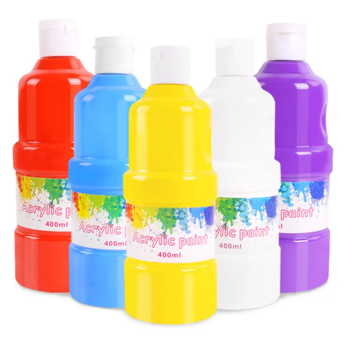 Economy acrylic bottle paint 400 ml for students and artists excellent coverage and fast drying with anti-fade pigment