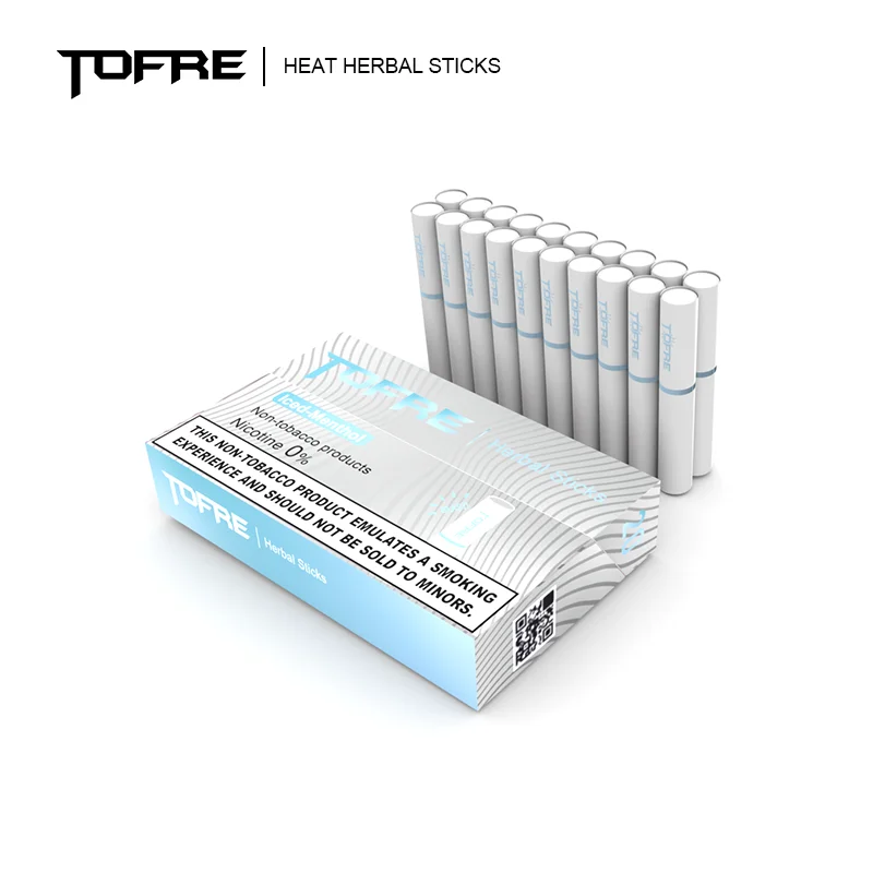 Tofre Manufacturer Menthol Flavor Heat Not Burn Sticks For Heat Device Heat Tobacco Herbal Sticks
