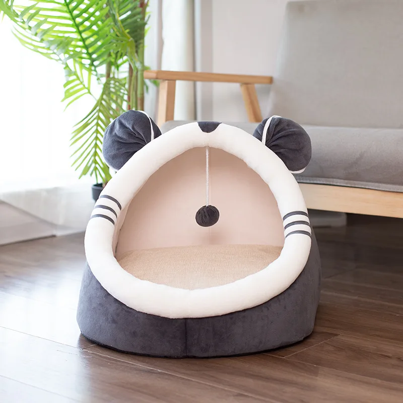Small Animal Bed Hot Selling Four Seasons Multi-purpose Soft Plush Cat Kennel Mat Pet Beds Accessories