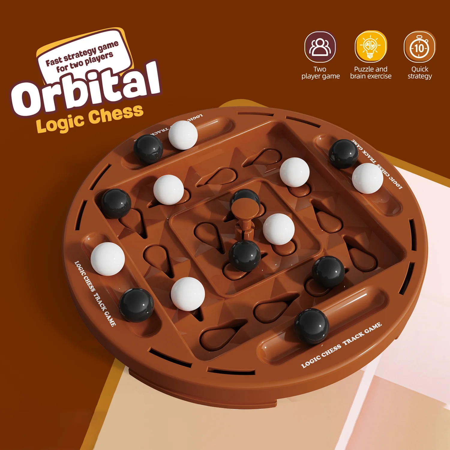 New Arrival Hot Puzzle Chess Table Game Orbital Logic Chess Track Board Game  Kids Educational Chess Table Games