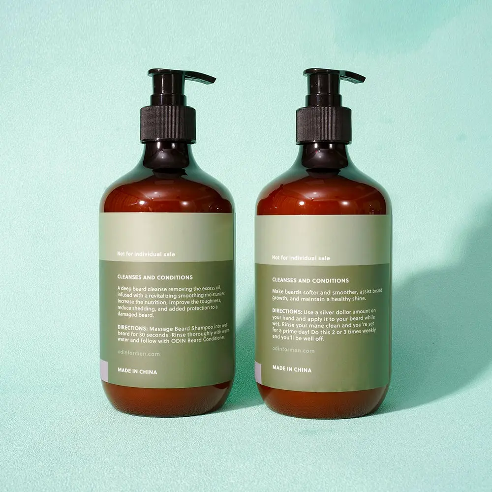 Оптовая продажа Oem/Odm частные этикетки, органический мужской шампунь для бороды и кондиционер для мужчин, шампунь для окрашивания усов и бороды