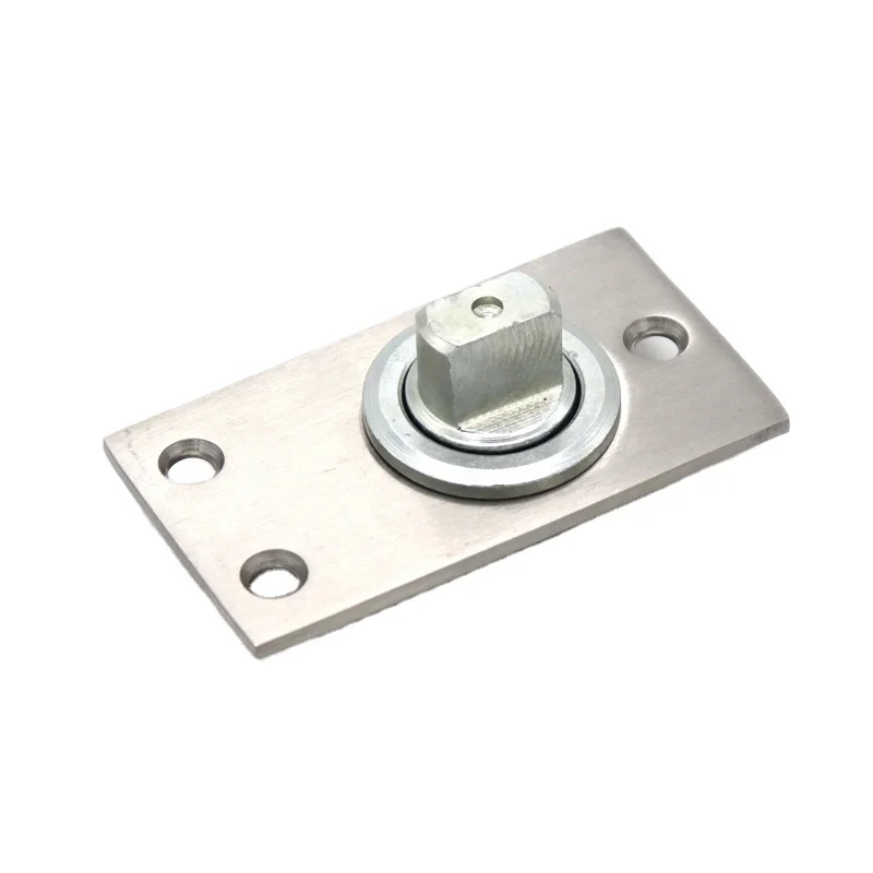 Frameless glass door rectangular shaped head bottom pivot hinge