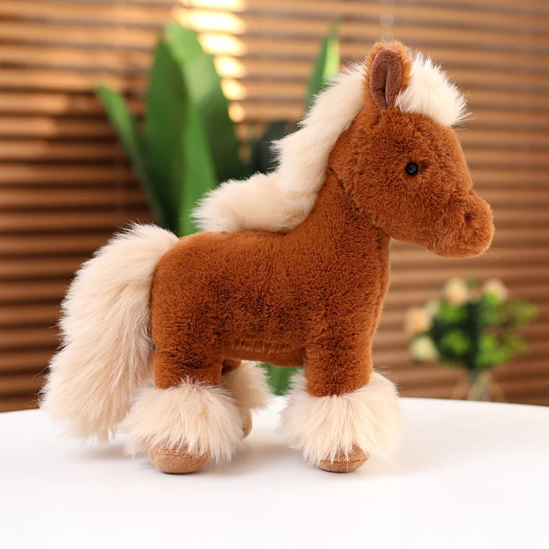New Arrival Plush Horse Stuffed Animal Children Gift Plush Horse Toy Mini Plush Horse Doll Simulation Animal Doll