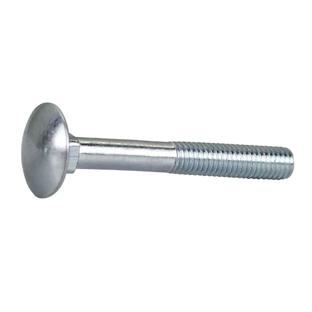 Factory Din 603 607 605 ASME M8 M14 M16 Bolt and Nut Square Neck Mushroom Round Head Carriage Bolt Steel Grade 8.8 10.9 Bolt
