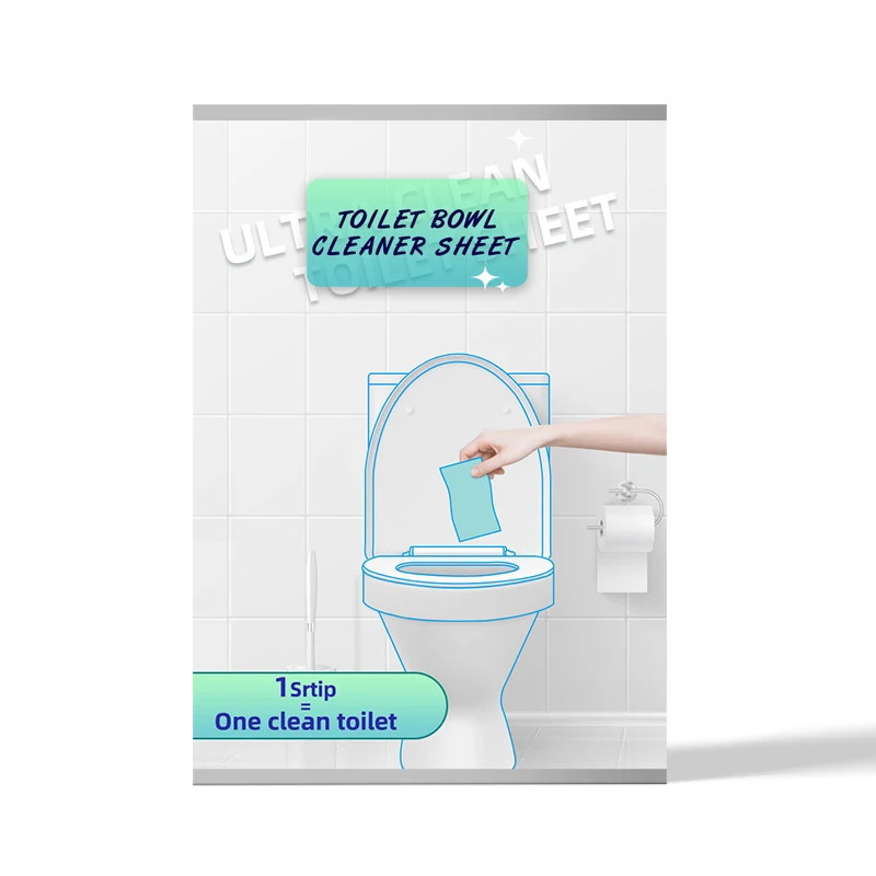 Brush Toilet Bowl Cleaner Strips Water Soluble Tablet Cleansers Cleans Descales and Refreshes Toilets