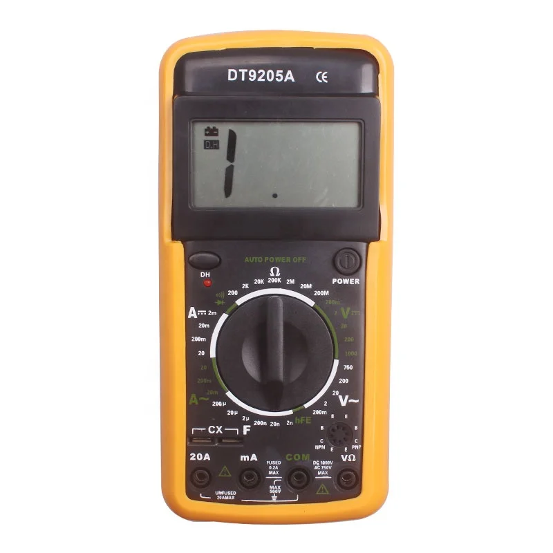Orange Handheld GM9205A Digital Display Multimeter with Quality Assurance