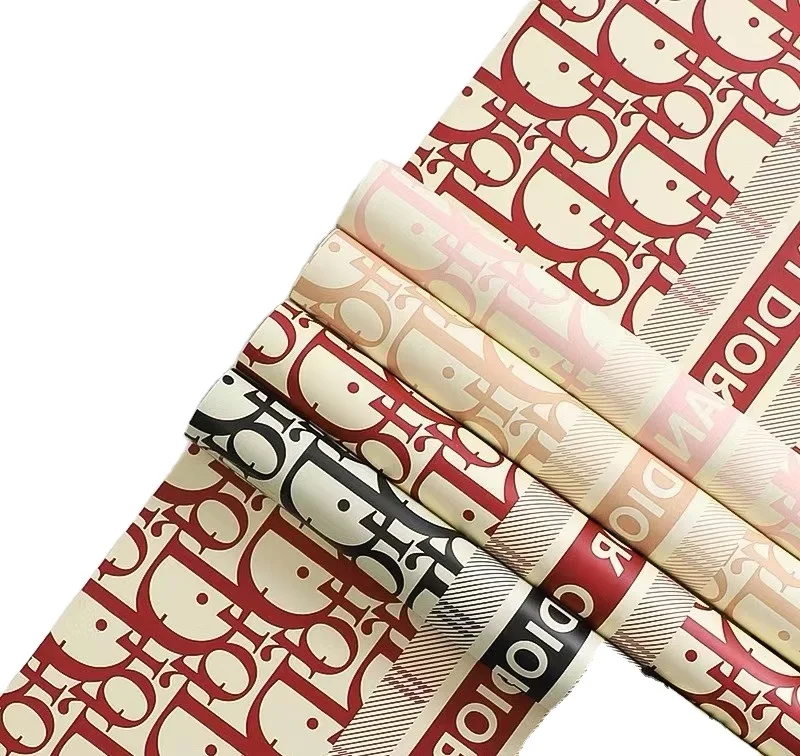 20 sheets/bag 58cm*58cm Beautiful brand Waterproof Wrap flower bouquet luxury flower wrapping paper