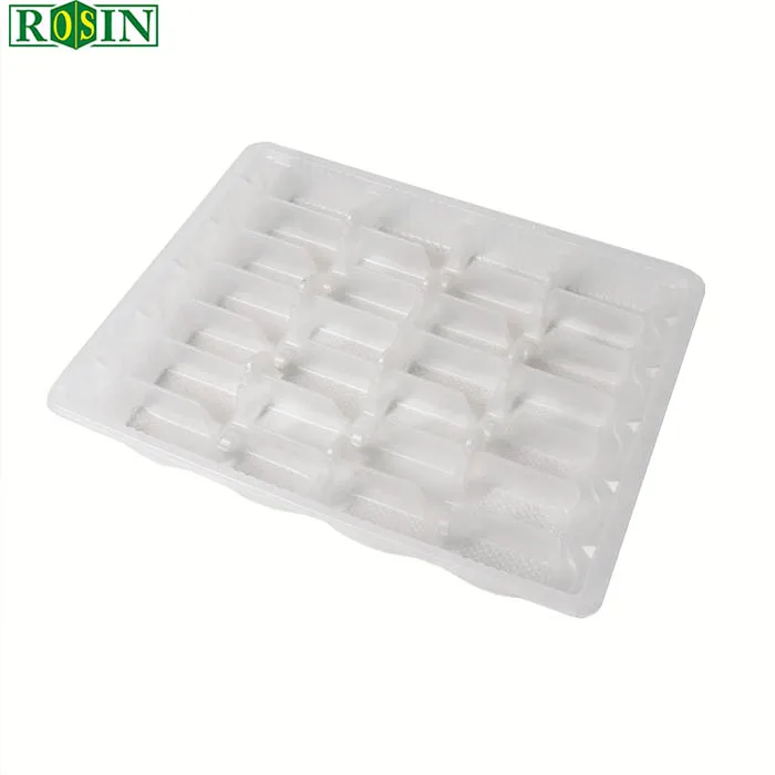 custom plastic blister disposable pp food tray with dividers frozen takeaway dumpling container tray with lid