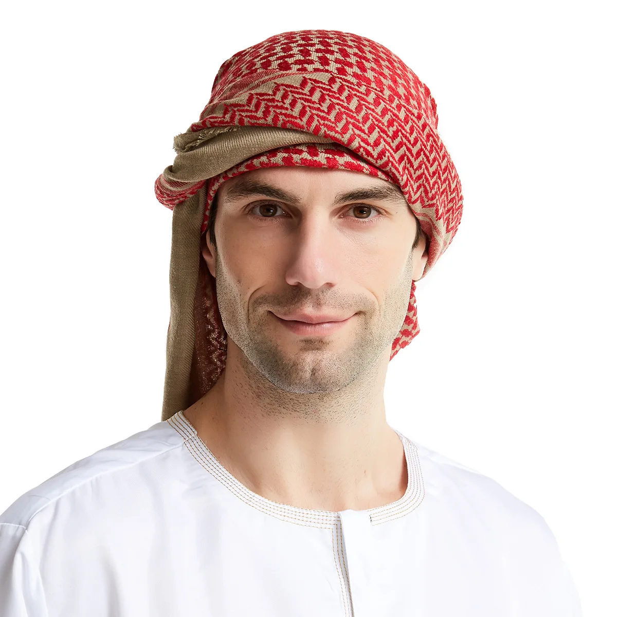 Islamic Clothing Man Saudi Arabic tudung bawal Traditional Costumes soft and Comfortable wool head scarf prayer hat