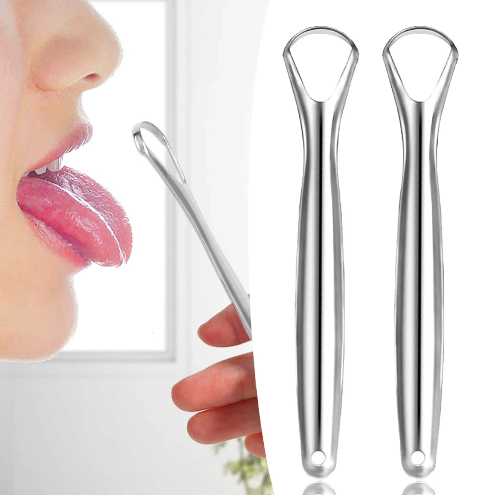 
2021 Oral Hygeine hot selling stainless steel tongue scraper cleaner 