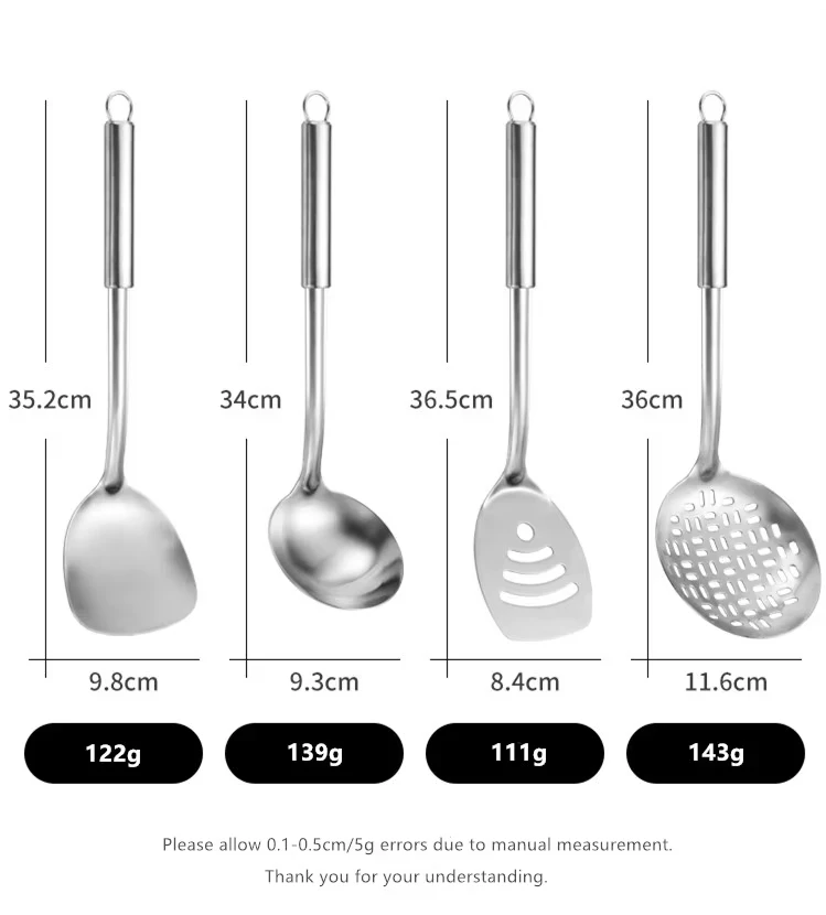 Metal Kitchen Items Cooking Utensil Kitchen Cooking Tool Set stainless steel kitchenware set