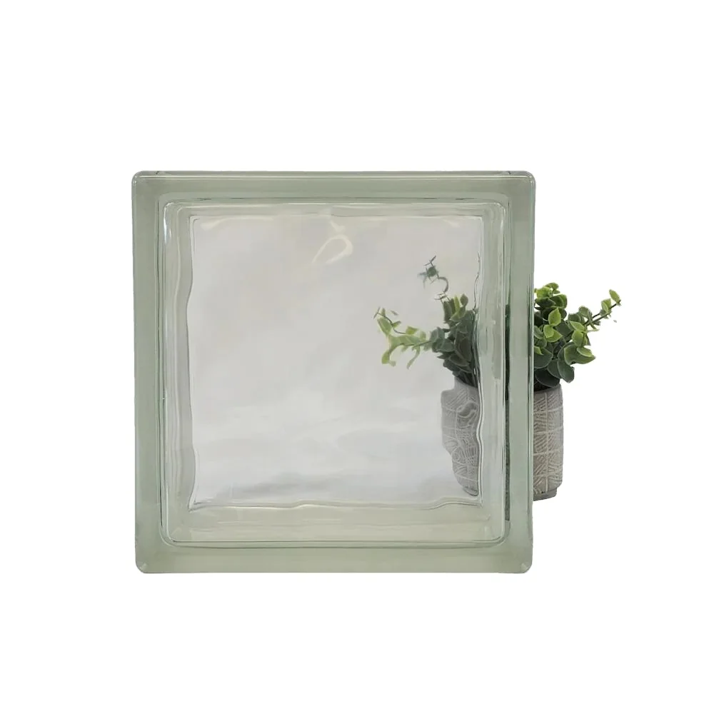 Transparent hollow glass brick transparent sitting room porch partition wall toilet opaque square bathroom frosted half wall