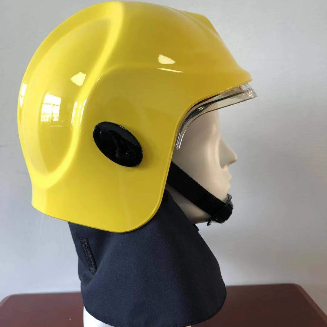 CE Certified Flame Retardant EN443 Fire Fighting Protective Firefighter Safety Helmet