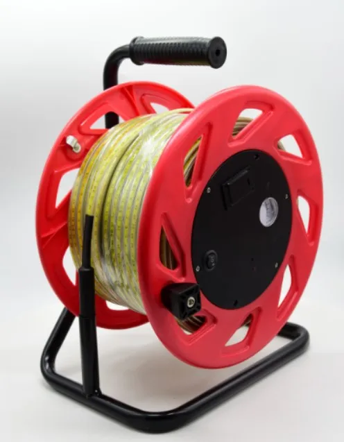 Tank level gauge tester water detection unit and tape measure 30-500m water well water level gauge steel ruler cable