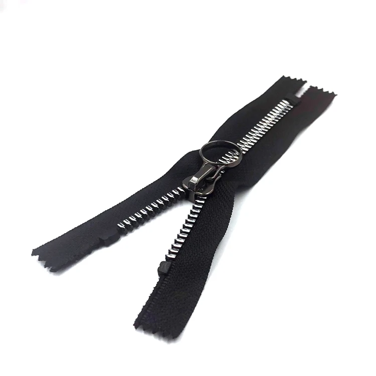 JY 5# 8#Open End Colorful Unique Rainbow Teeth Plastic Resin Zipper  For Garment