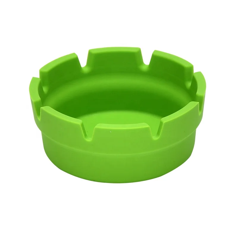 Creative Personality High Temperature Resistant Circular Silicone Ashtray Smoking Accessories Household Articles