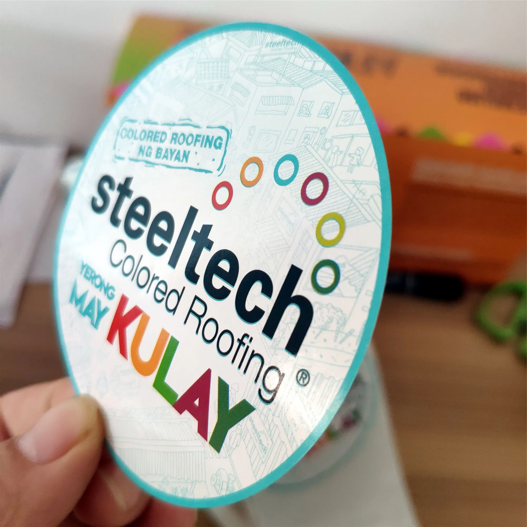 China manufacture cheap high quality round shape label /sticker