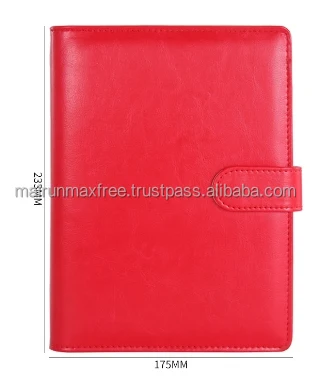 2021 luxury promotional gift custom diary notebook journal writing planner PU Leather A5 organizer agenda